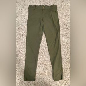 New olive stretch leggings